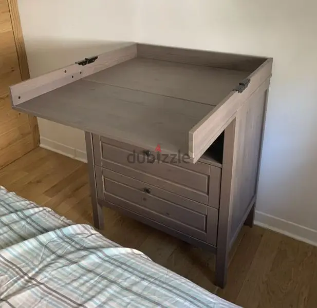 ikea sunvik changing table and cot64143734157187121