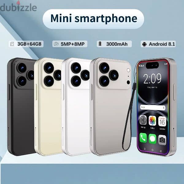 17 Pro Max Mini Smartphone, 4 Inch AMOLED Display & Brand Logo 3