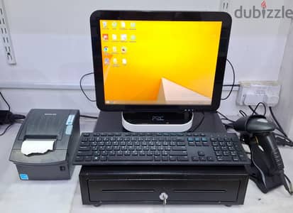 POS System Full Set With Thermal Printer +Barcode Scanner +Cash Drawer ...
