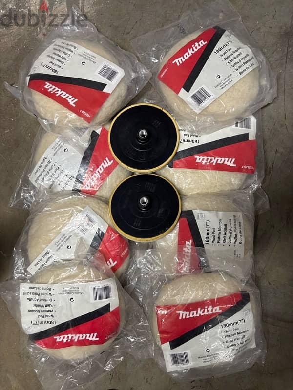 Makita Buffing Wool Pad & Backing Pad 1