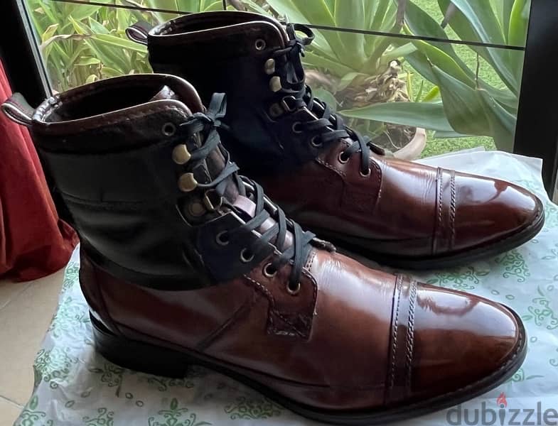 Zara leather boots 4