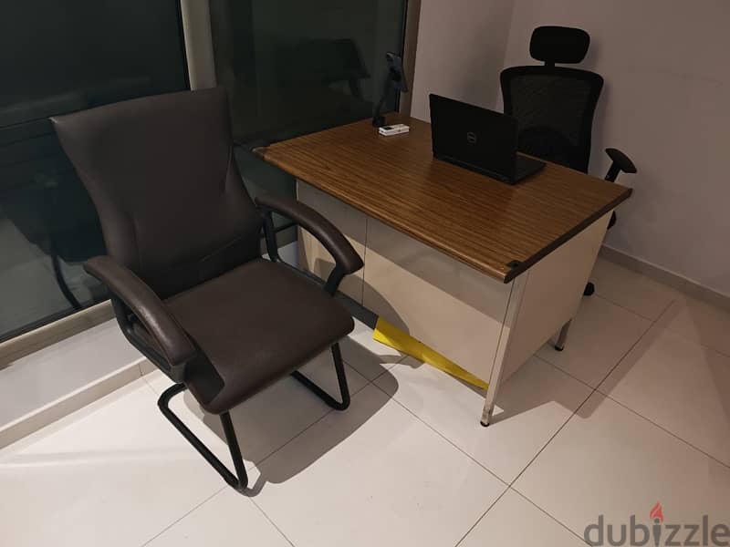 desk table and chairs  and sofa clearance price excellent condition 7