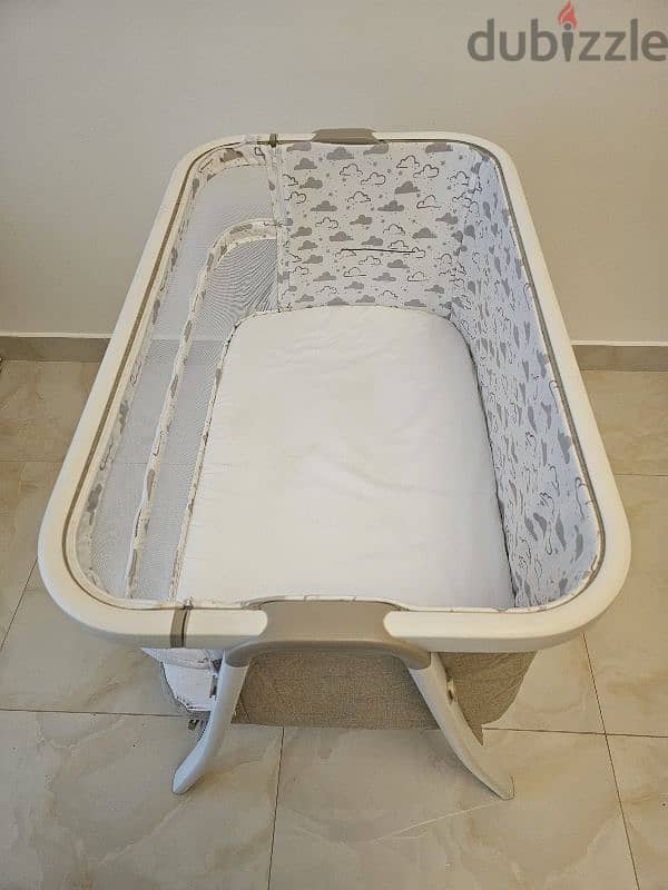 next to me crib cot with mattress 1