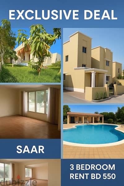 For Rent Family Villa in a Private Compound at Saar BD 530