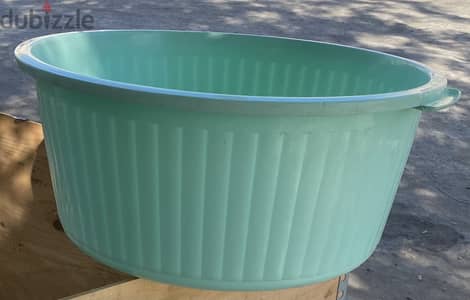 Large heavy-duty plastic wash basin