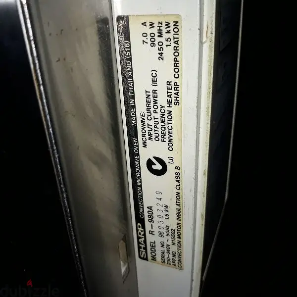Sharp Microwave oven big 55litre64569297254659122