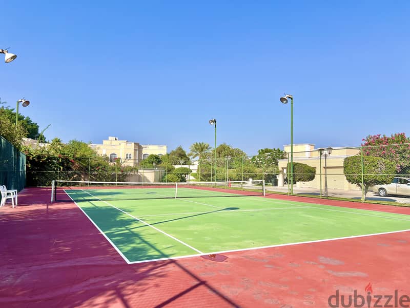 4BR Villa | Saar | Semi-Furnished | Private Garden | Compound 15