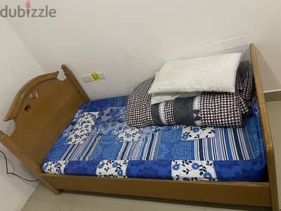bed with mattress