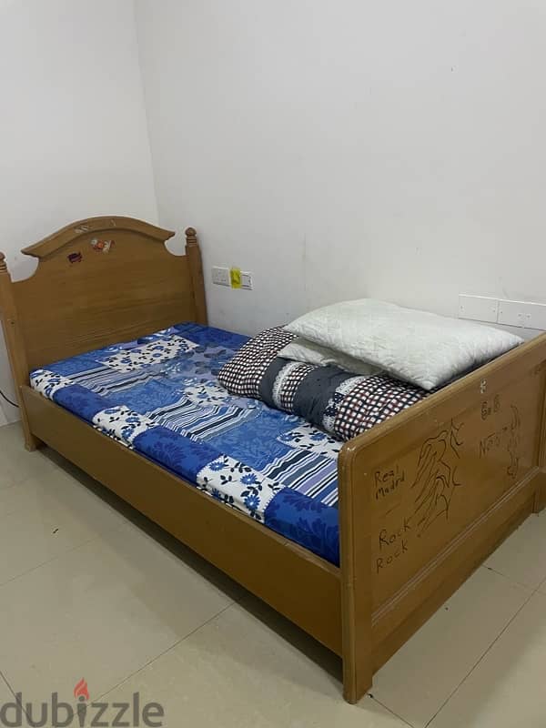 bed with mattress 1