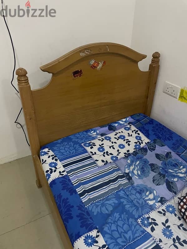 bed with mattress 2