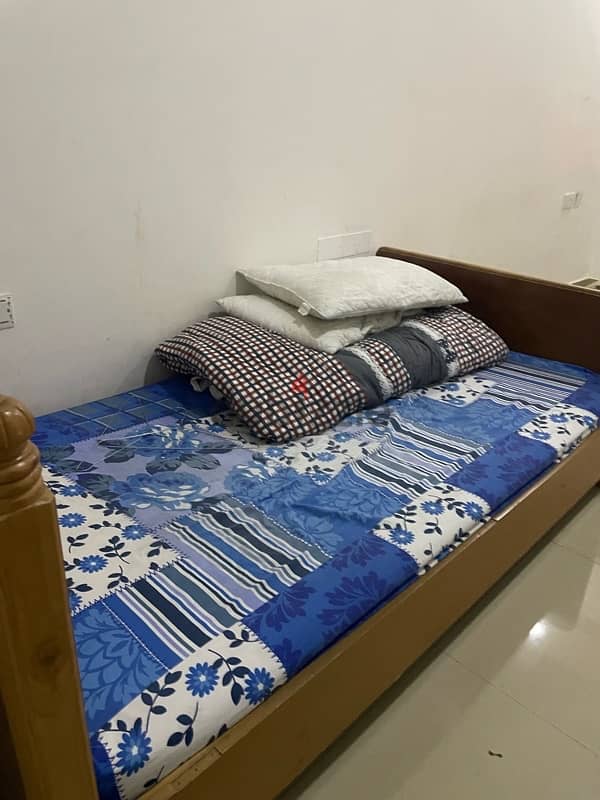 bed with mattress 3