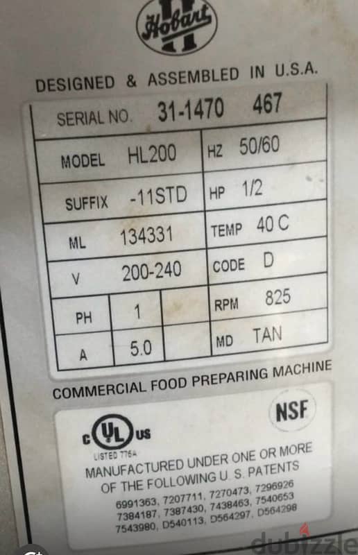 HOBART HL200 Mixer Excellent Condition 2