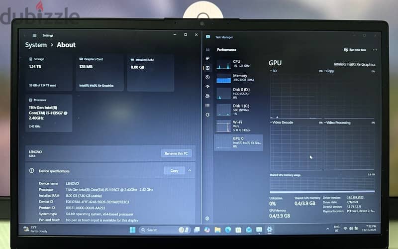 Lenovo i5 11th Gen laptop 1