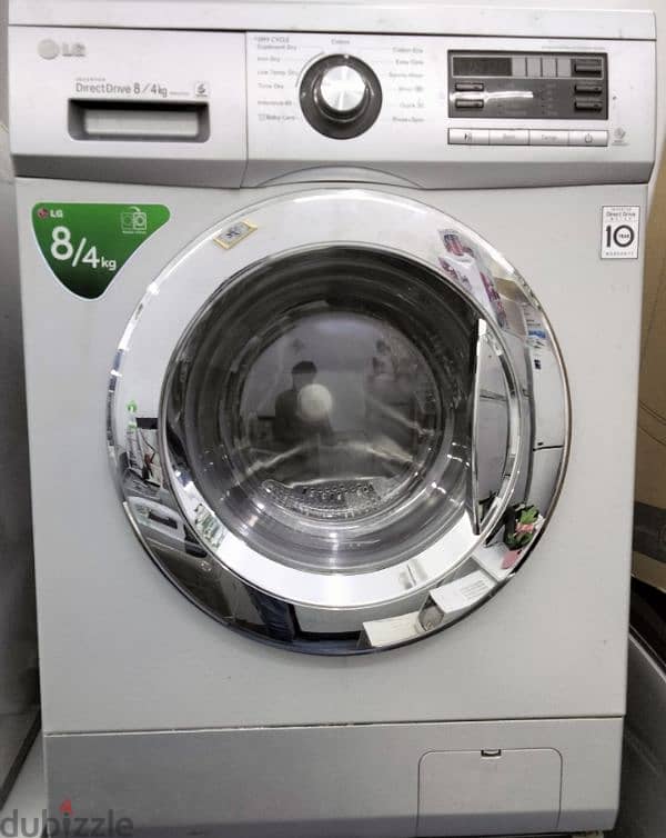 LG 8/4KG Front Load Used Washing Machine Very Good Condition Only 89BD 1