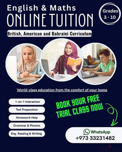 TUITION AVAILABLE 3 TO 10