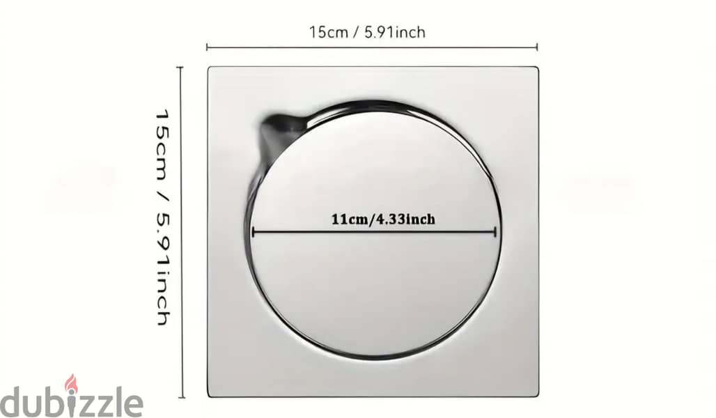 A Stainless Steel Drain with a Cover 1