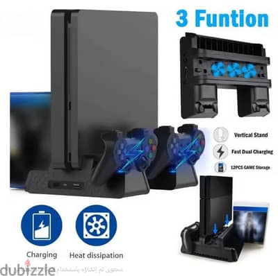 Stand Fan For Support Sony Play Station PS4 Pro Slim Console