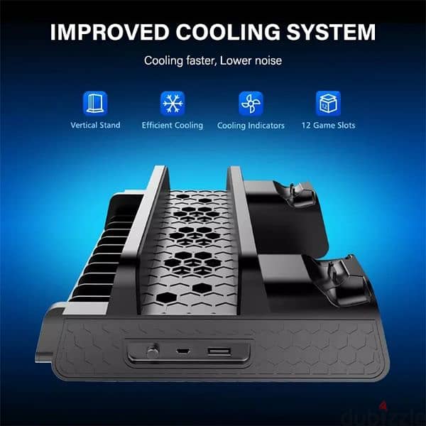 Stand Fan For Support Sony Play Station PS4 Pro Slim Console 8