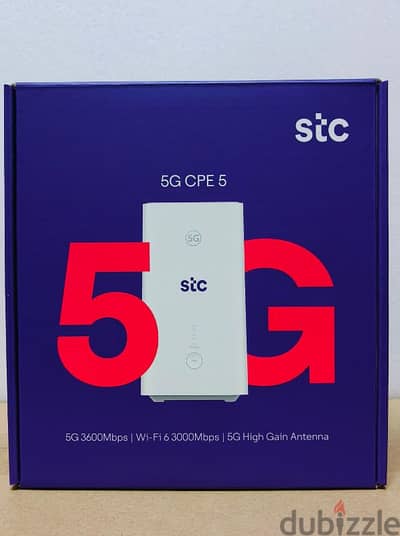 Brand new 5G cpe 5 For STC Sim WIFI⁶ 3600mbps maximum speed