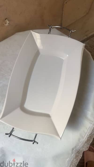 White serving dish from Home Centre.