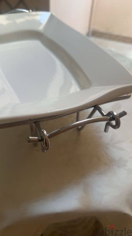 White serving dish from Home Centre. 1