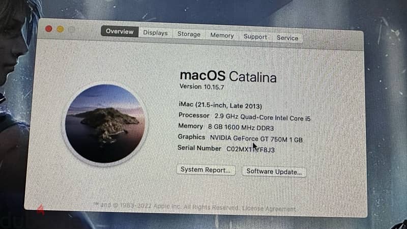 imac i5, 21 “,8gb, 1tb sata, late 2013 1
