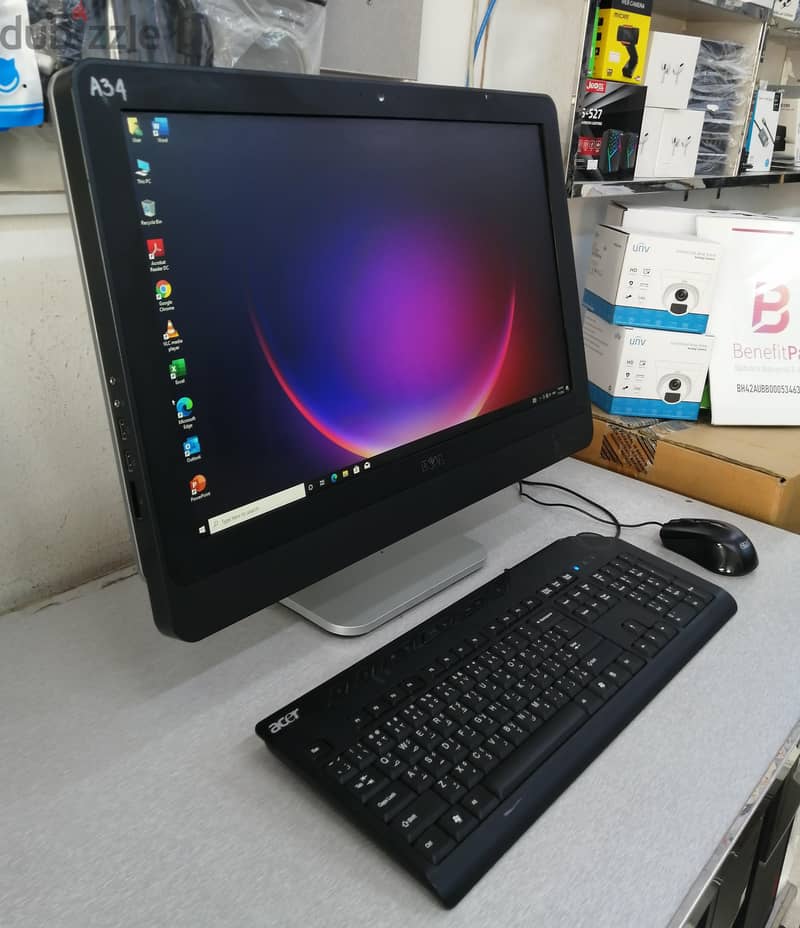 Dell Core i7 All-In-One Computer 23" FHD Display 8GB RAM 256 GB SSD 2