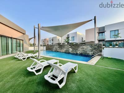 4BR Compound Villa | Saar | Semi-Furnished | Garden | Maid Room