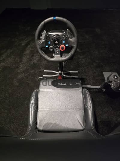 Logitech g29 racing simulator with gear and stand and chair - Video ...