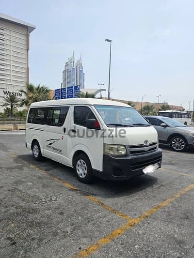 Toyota Hiace(mid roof) for monthly rent. 2011model