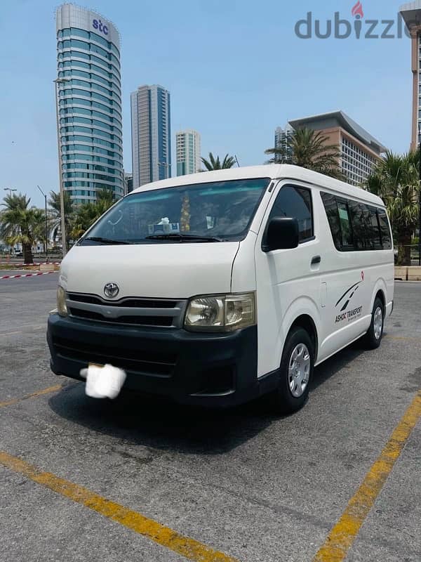Toyota Hiace(mid roof) for monthly rent. 2011model 2
