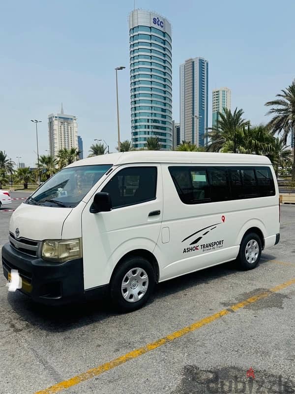 Toyota Hiace(mid roof) for monthly rent. 2011model 3
