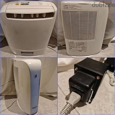 مزيل رطوبة ومجفف ملابس شبه جديد شركة Panasonic