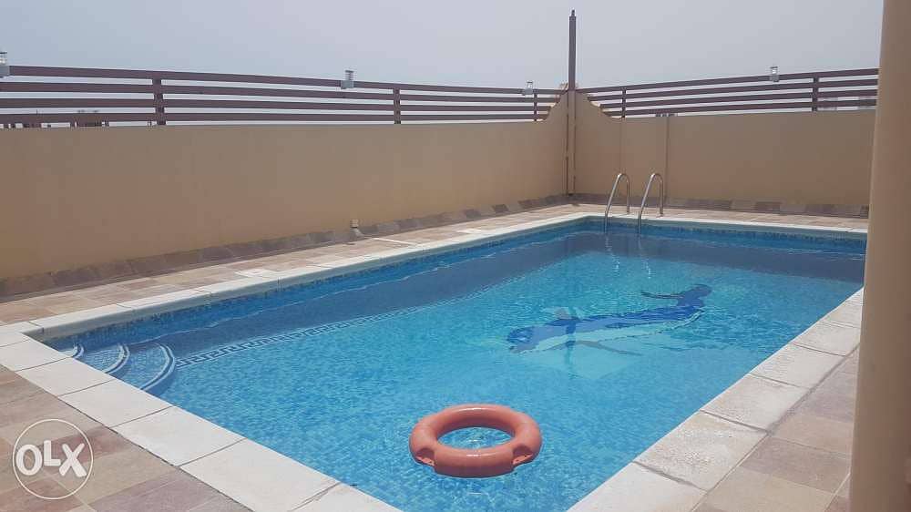 Two bedrooms un furnished apartment with pool 0
