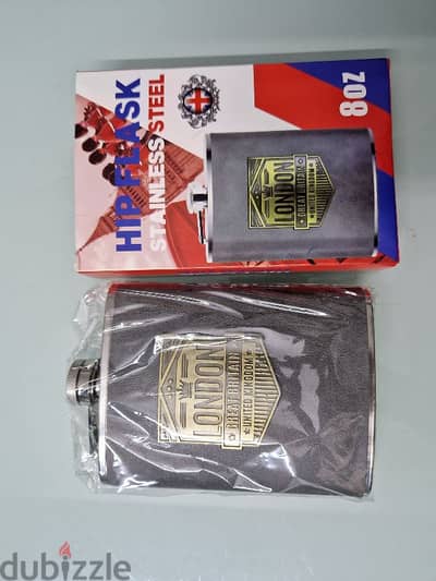 brand new unused hip flask 8bd from london