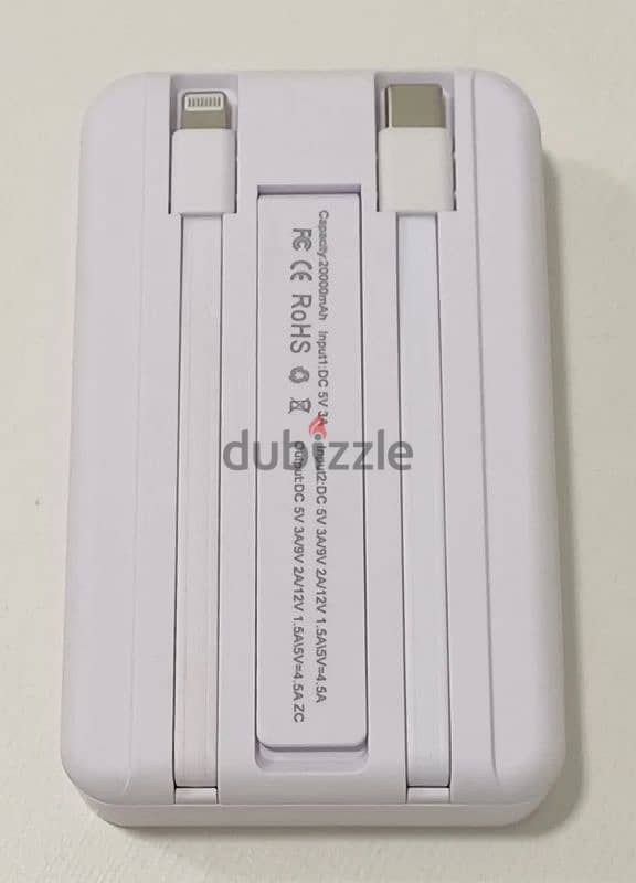 Orignal wireless Power bankwoth Wire 120W fast charging 30k mAh 3