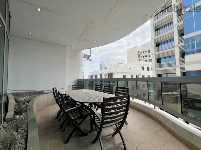 3BR Penthouse | Al Juffair, Capital Governorate | Balconie | EWA Incls 11