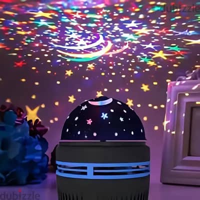 Romantic Starry Sky And Moon Usb-Powered LED Rotating Projection