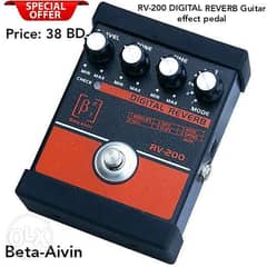 New RV-200 DIGITAL REVERB Guitar effect pedal now available in stock. 0