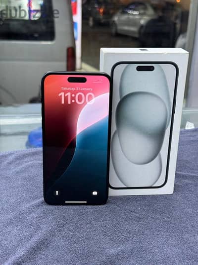 iPhone 15 plus 512 GB internal memory battery health 90% mobile