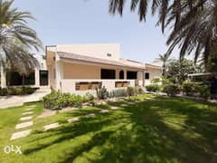 single story large villa with private garden close to Saudi causeway