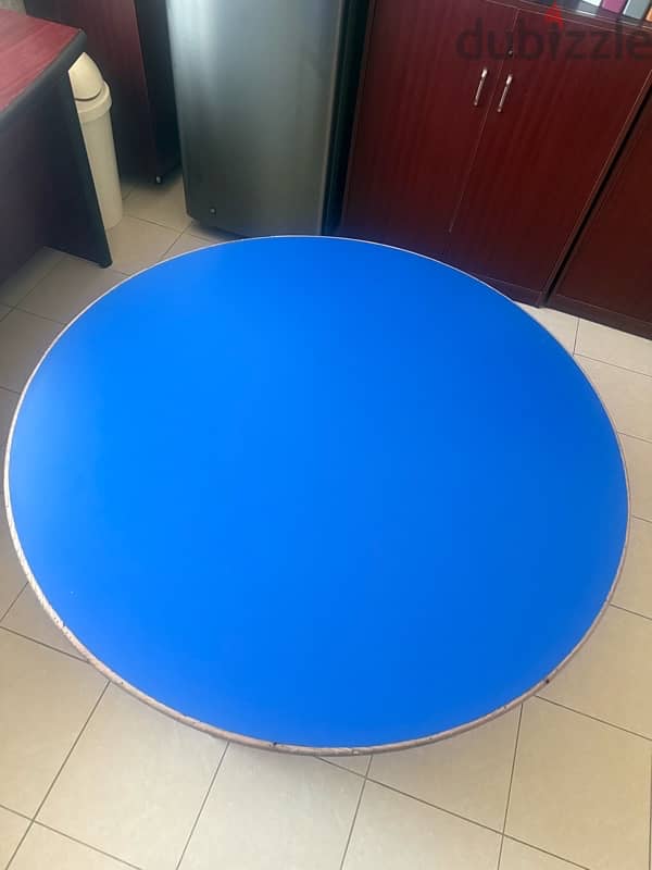 Round Solid Wooden Table with 4 chairs 1