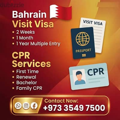 Visit visa and CPR services
