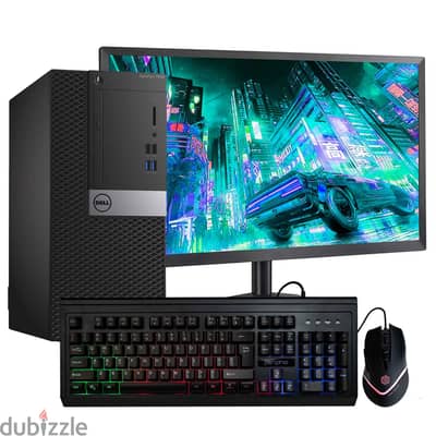 Dell Optiplex 7060 Core i7 8th Gen 8GB Ram 500GB SSD Dell 24" LCD