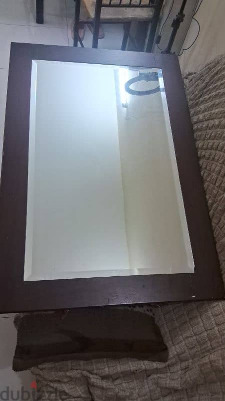 Large wall Mirror with Wooden Frame – Good Condition 1