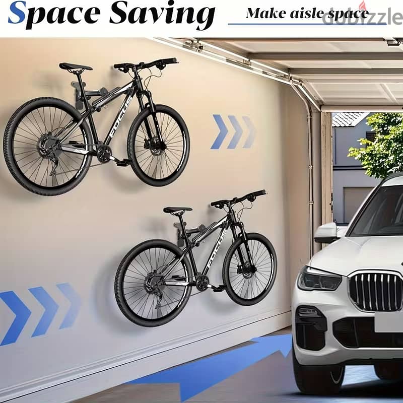 Adjustable Angle Bicycle Wall Mount 2