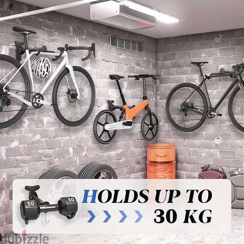 Adjustable Angle Bicycle Wall Mount 3