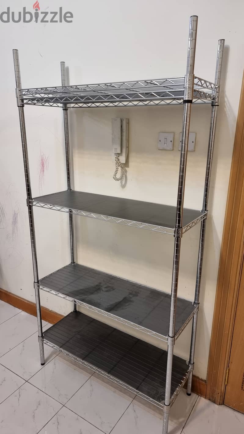 4 Tiers Heavy Duty Wire Shelving 1