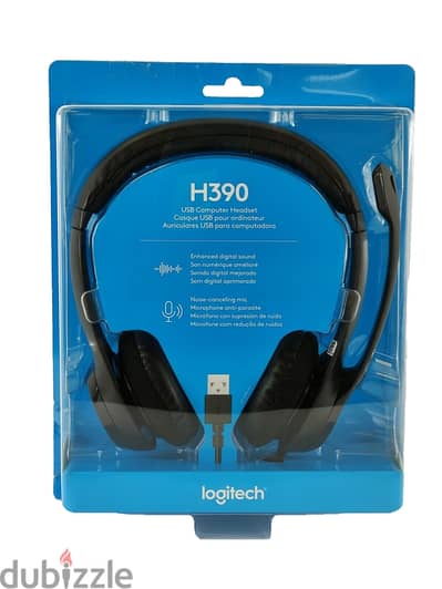 Logitech H390 Wired Headset for PC/Laptop