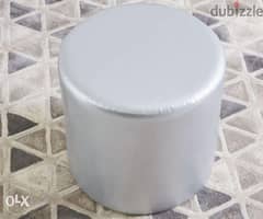 Ottoman stool silver كرسي عثماني سيلفر يصلح لطاولة المكياج